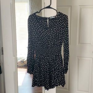 Black floral sundress